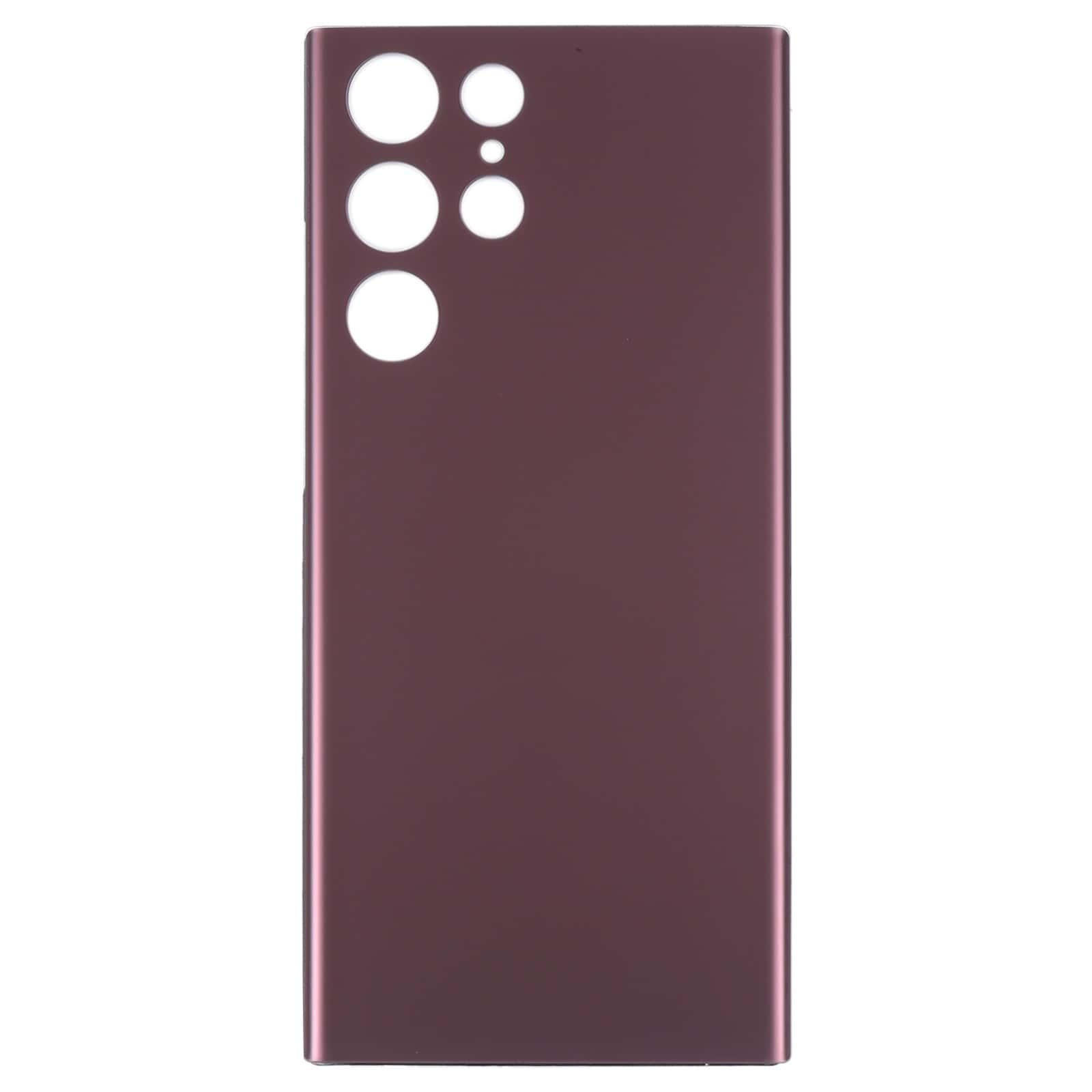 Back Glass Panel for Samsung Galaxy S22 Ultra Dark Red - EGFix