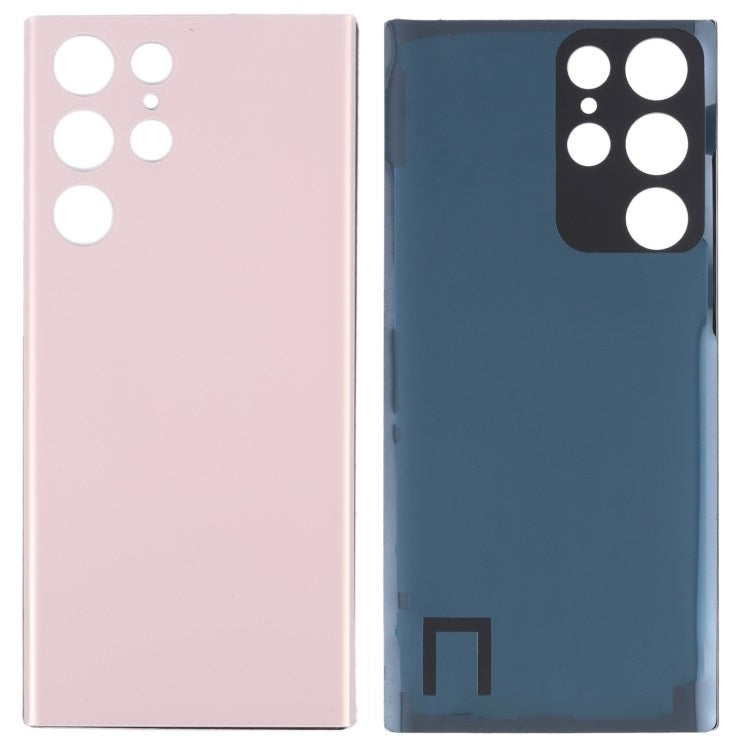 Back Glass Panel for Samsung Galaxy S22 Ultra Pink - EGFix