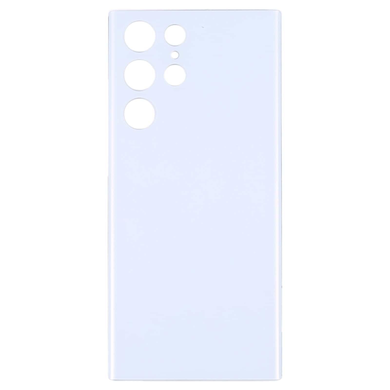 Back Glass Panel for Samsung Galaxy S22 Ultra White - EGFix