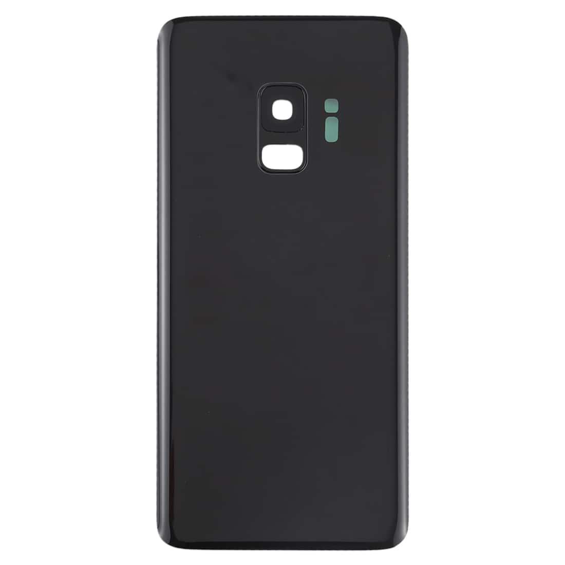Back Glass Panel for Samsung Galaxy S9 Black with Camera Lens - EGFix