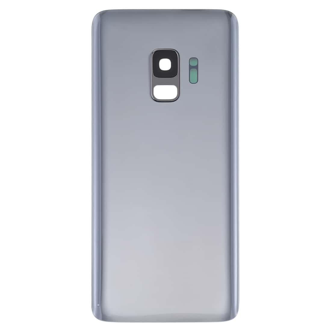 Back Glass Panel for Samsung Galaxy S9 Grey with Camera Lens - EGFix
