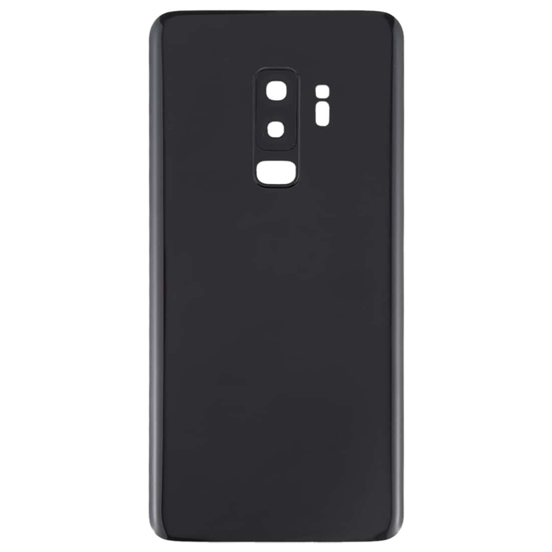 Back Glass Panel for Samsung Galaxy S9 Plus Black with Camera Lens - EGFix