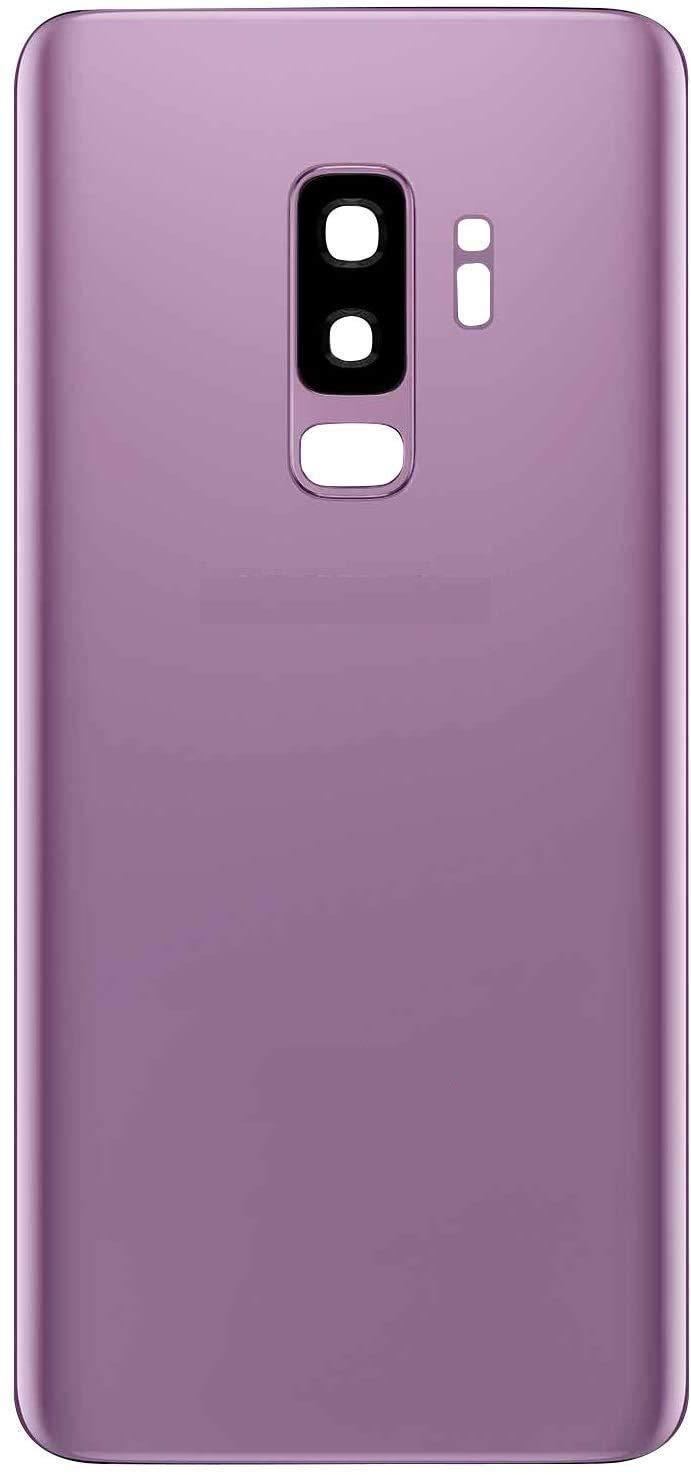 Back Glass Panel for Samsung Galaxy S9 + Plus G965F Lilac Purple with Camera Lens Module and Self Adhesive Tape - EGFix