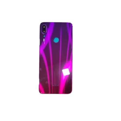 Back Glass Panel for Xiaomi Mi Redmi Note 7 or Note 7 Pro or Note 7S Red with Camera Lens Module and Self Adhesive Tape - EGFix