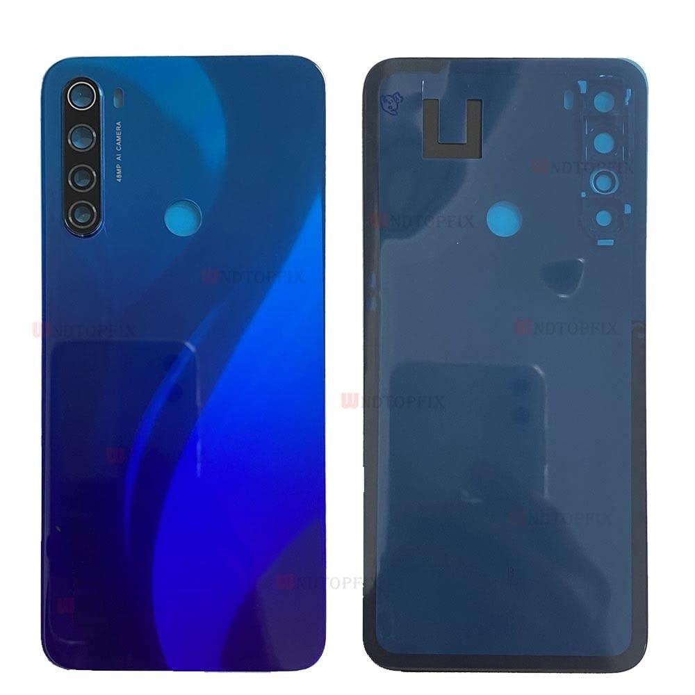 Back Glass Panel for Xiaomi Mi Redmi Note 8 Neptuchune Blue with Camera Lens Module and Self Adhesive Tape - EGFix