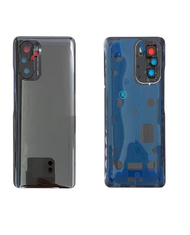 Back Glass Panel for Xiaomi Redmi Mi 11X Black with Camera Lens Module and Self Adhesive Tape - EGFix