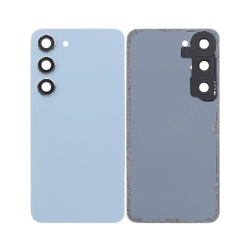 Back Glass Panel with Camera Lens for Samsung Galaxy S23 Blue - EGFix
