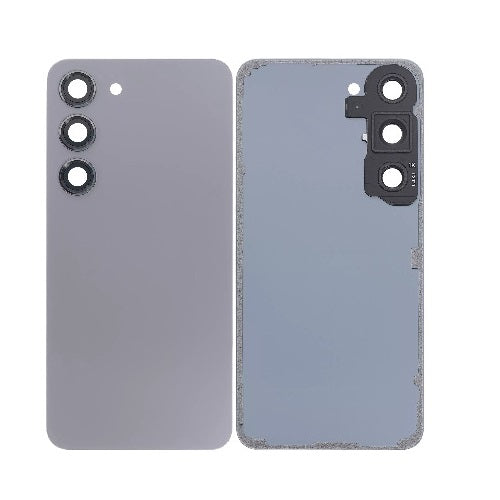 Back Glass Panel with Camera Lens for Samsung Galaxy S23 Graphite - EGFix