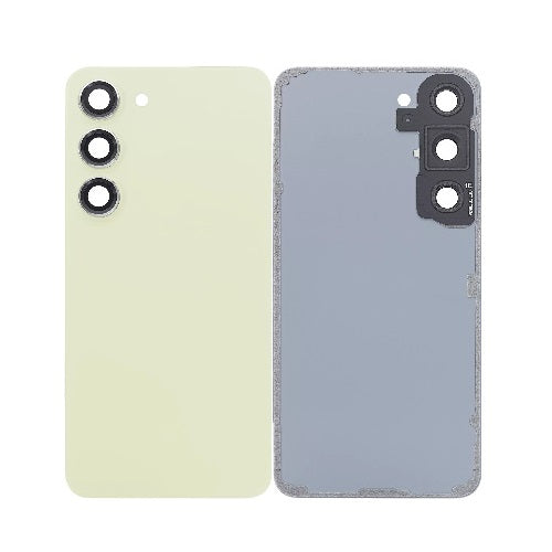 Back Glass Panel with Camera Lens for Samsung Galaxy S23 Lime - EGFix