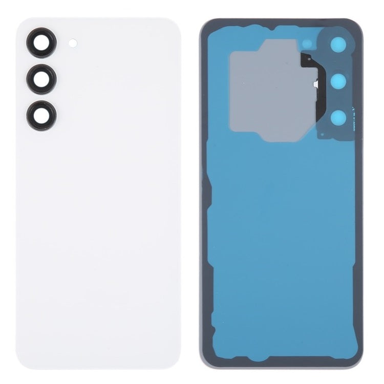Back Glass Panel with Camera Lens for Samsung Galaxy S23 Plus White - EGFix