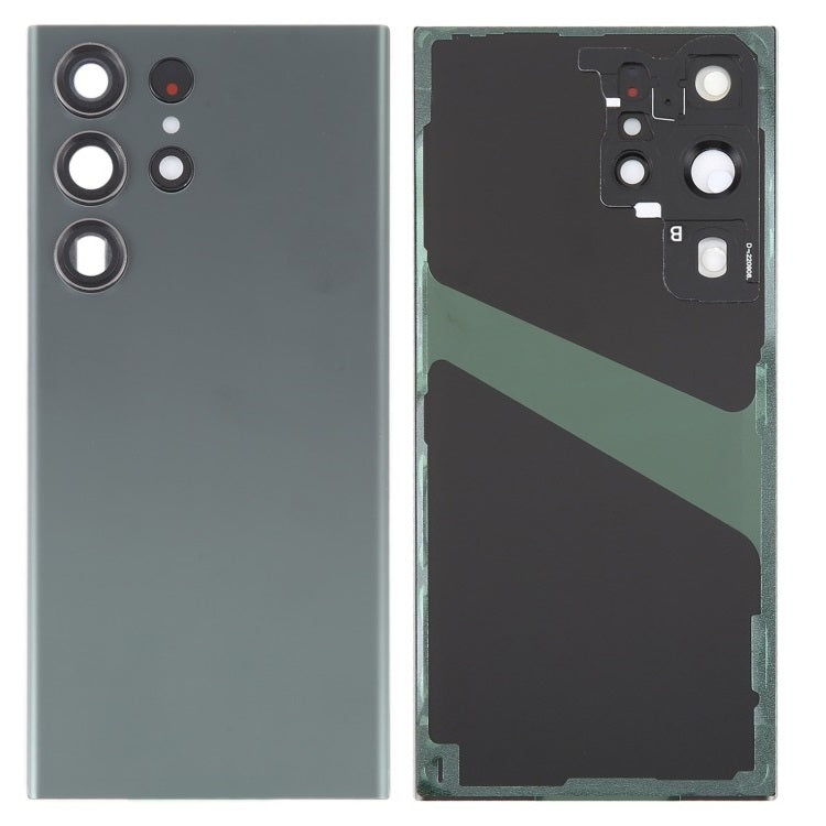Back Glass Panel with Camera Lens for Samsung Galaxy S23 Ultra Green - EGFix