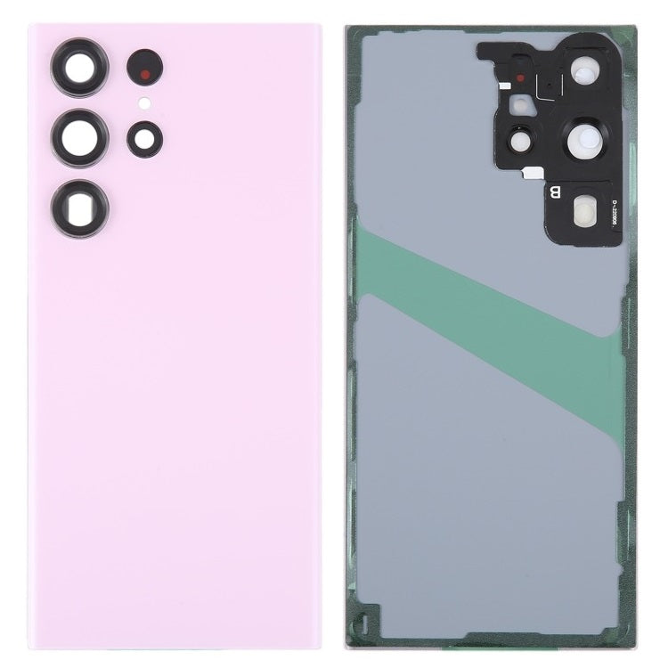 Back Glass Panel with Camera Lens for Samsung Galaxy S23 Ultra Lavender - EGFix