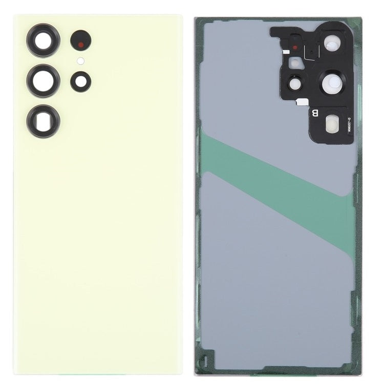Back Glass Panel with Camera Lens for Samsung Galaxy S23 Ultra Lime - EGFix
