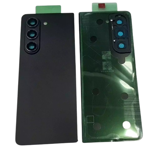 Back Glass Panel with Camera Lens for Samsung Galaxy Z Fold5 Black - EGFix