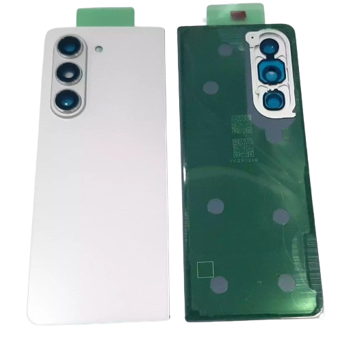 Back Glass Panel with Camera Lens for Samsung Galaxy Z Fold5 White - EGFix