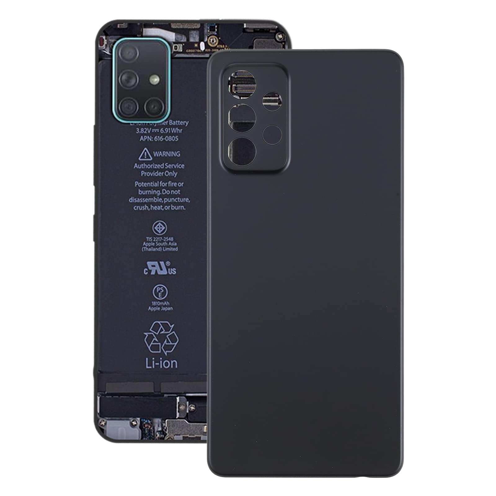 Back Panel for Samsung Galaxy A72 Camera Black with Camera Lens - EGFix