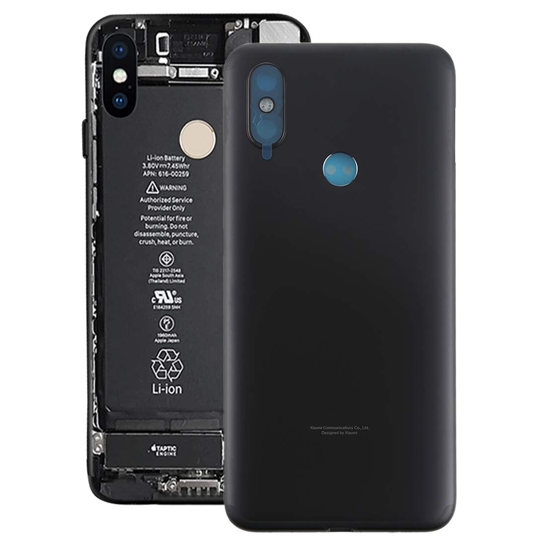 Back Panel for Xiaomi Mi A2 Black - EGFix