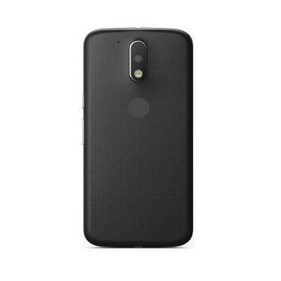Back Panel Housing Body for Motorola Moto G4 Black with Camera Lens - EGFix