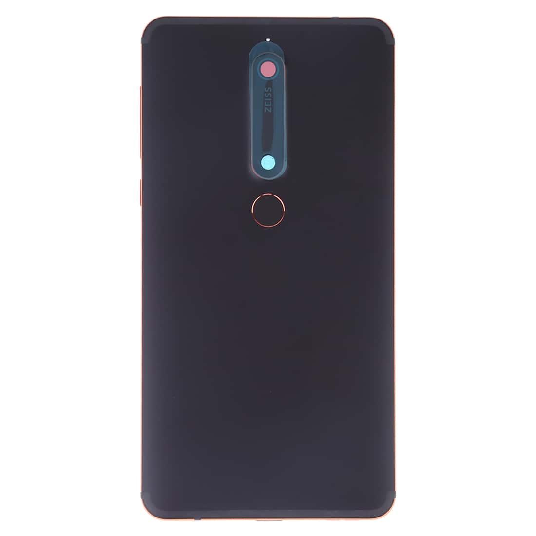 Back Panel Housing Body for Nokia 6.1 Black with Camera Lens - EGFix