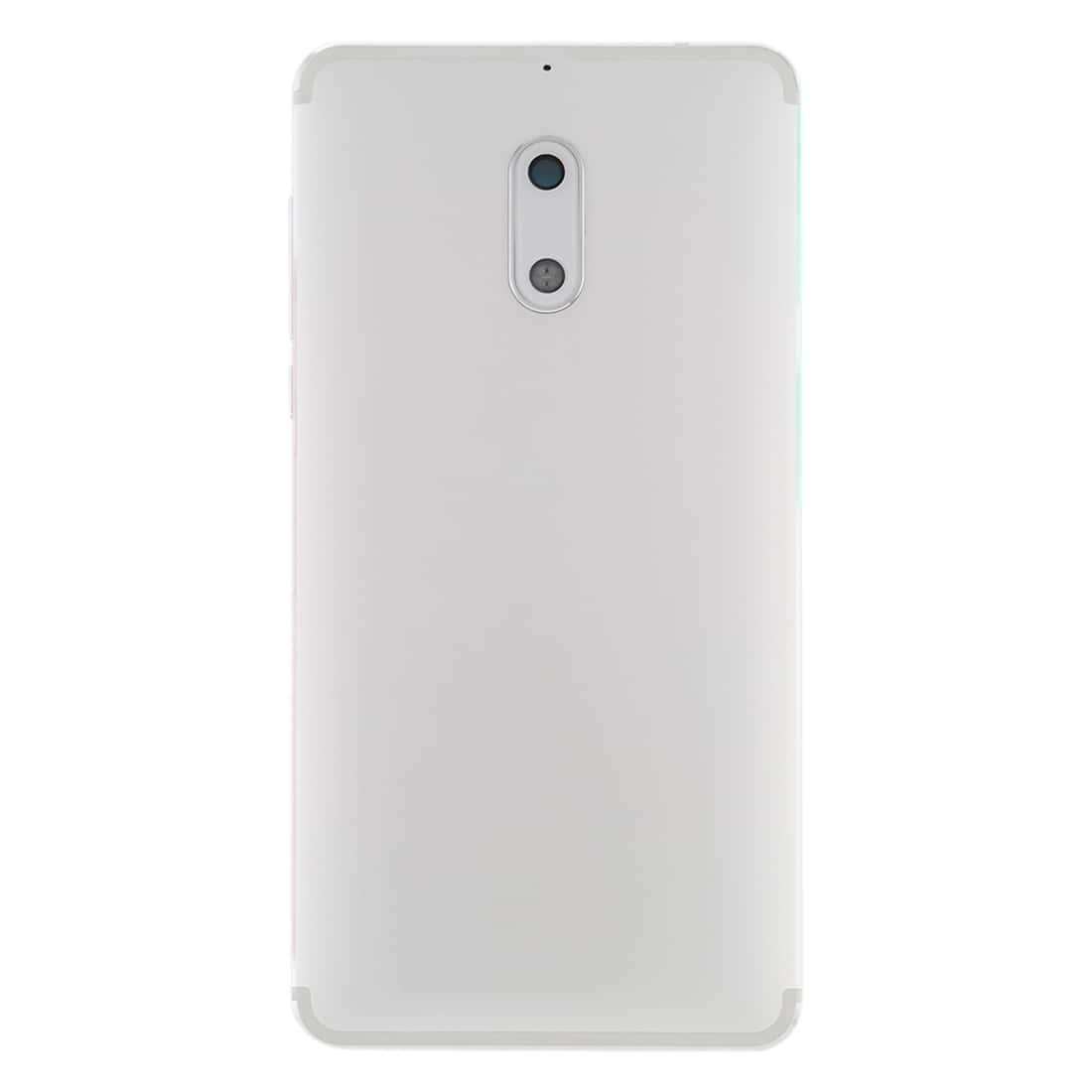Back Panel Housing Body for Nokia 6 White with Camera Lens - EGFix