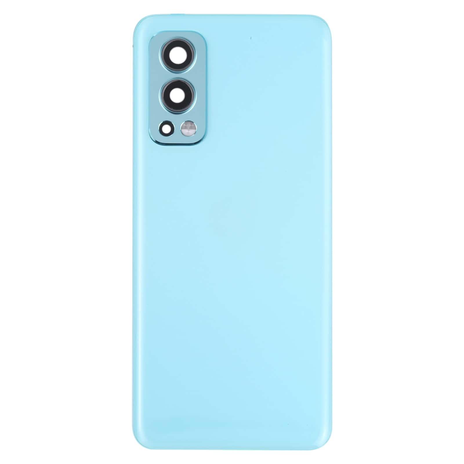 Back Panel Housing Body for Oneplus Nord 2 Blue with Camera Lens - EGFix
