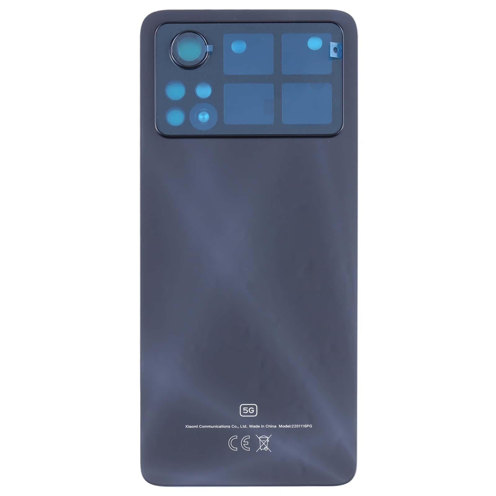 Back Panel Housing Body for Poco X4 Pro 5G Black - EGFix