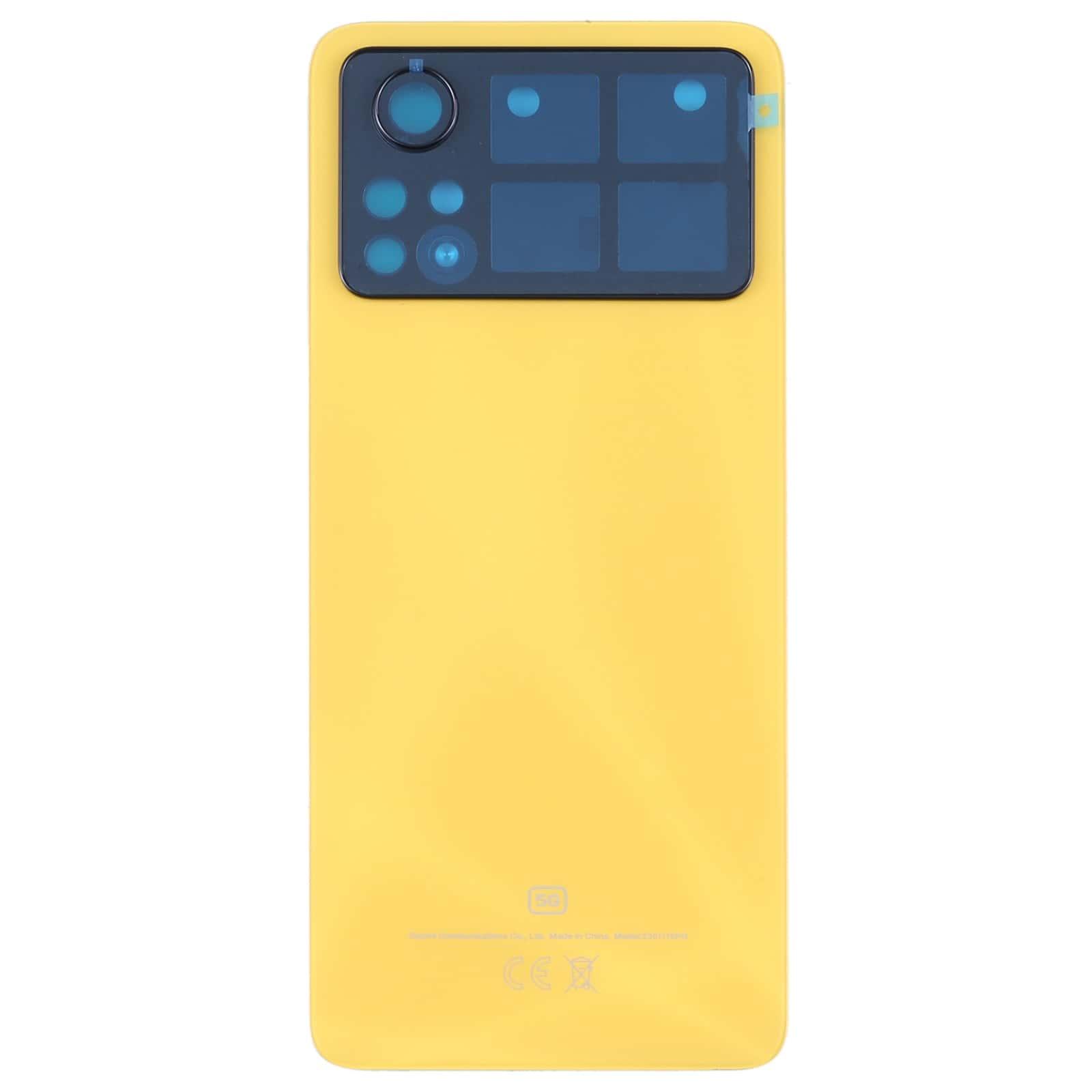 Back Panel Housing Body for Poco X4 Pro 5G Yellow - EGFix