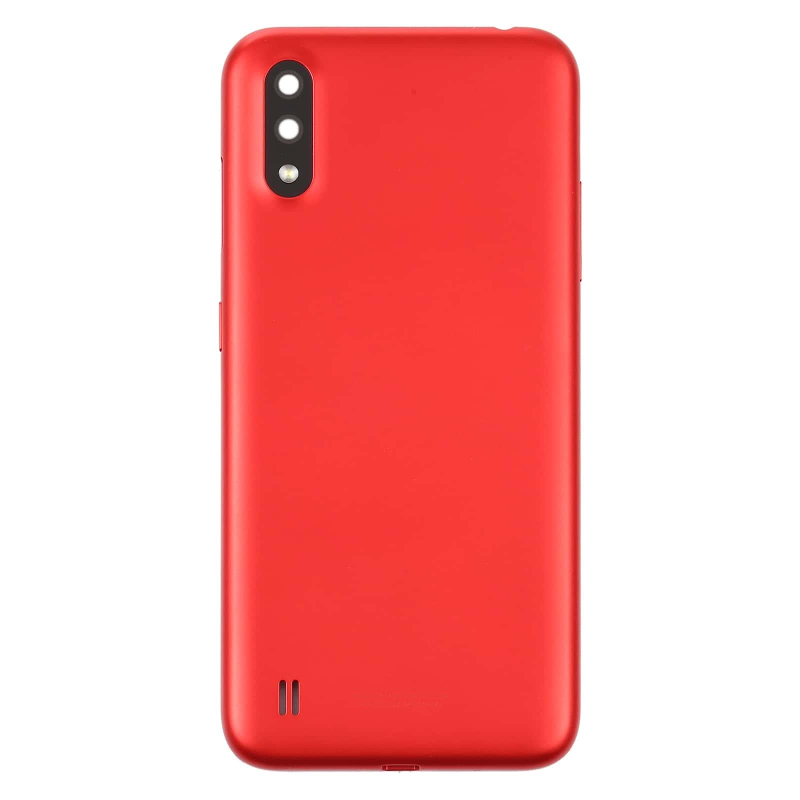 Back Panel Housing Body for Samsung Galaxy A01 Red with Camera Lens - EGFix
