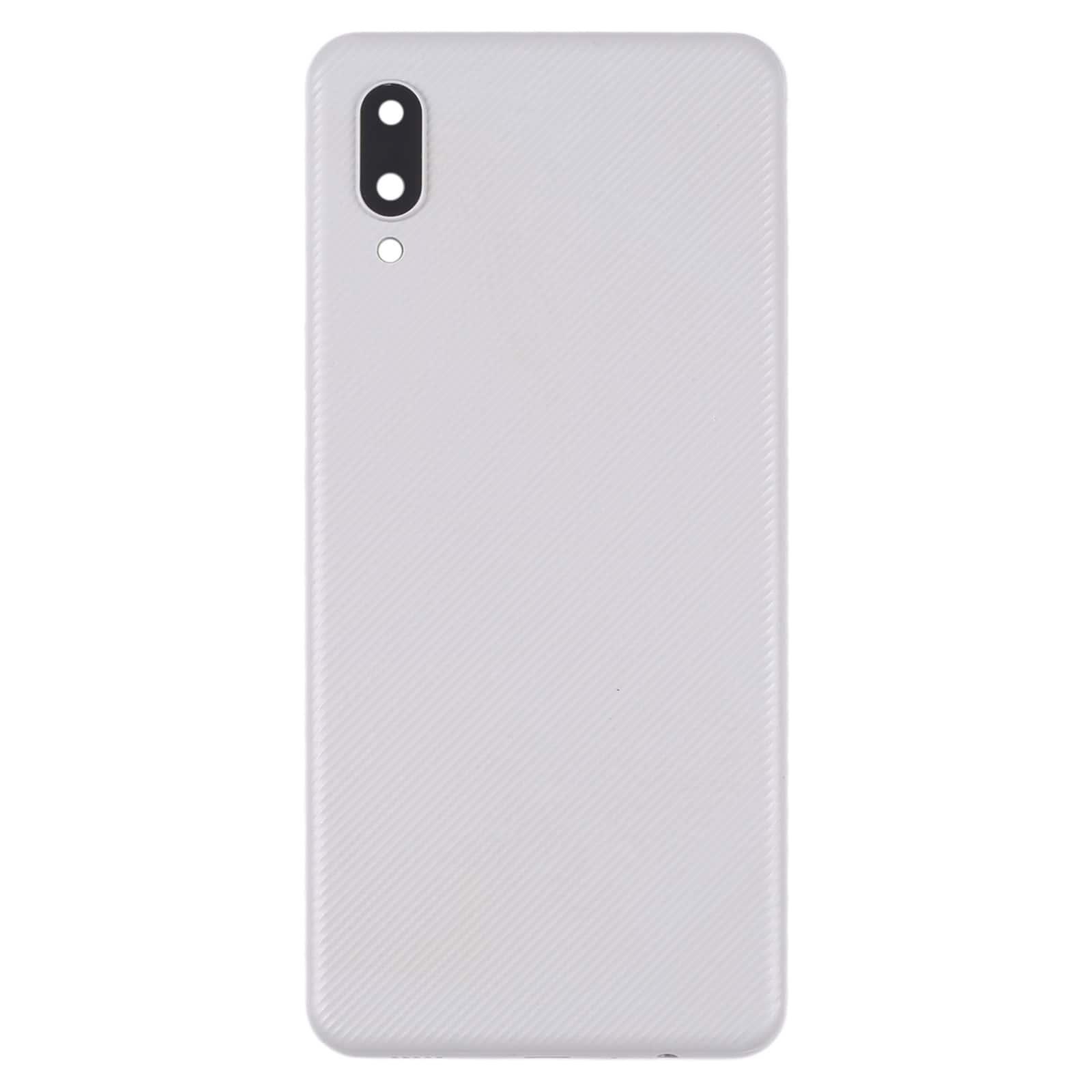 Back Panel Housing Body for Samsung Galaxy A02 White with Camera Lens - EGFix