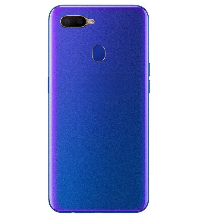 Back Panel With Camera Lance for Oppo A5S Blue - EGFix