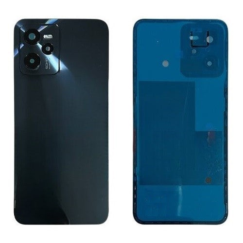 Back Panel with Camera Lens for Realme C35 Black - EGFix