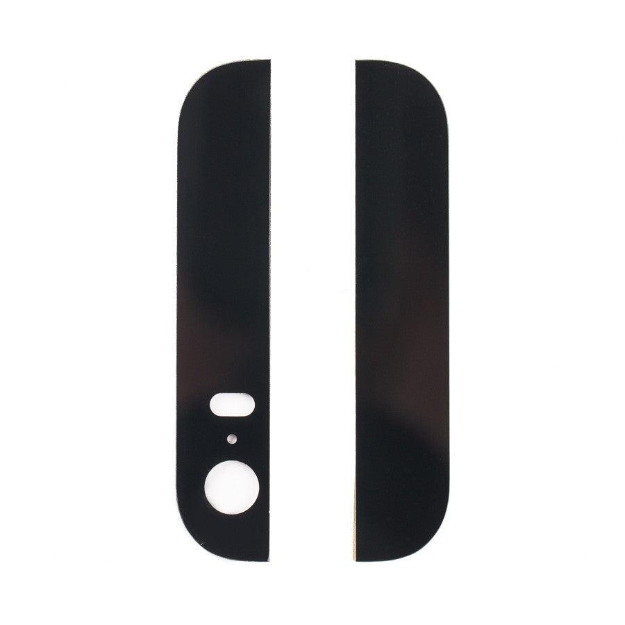 Back Rear Top Bottom Glass for Apple Iphone 5S Black