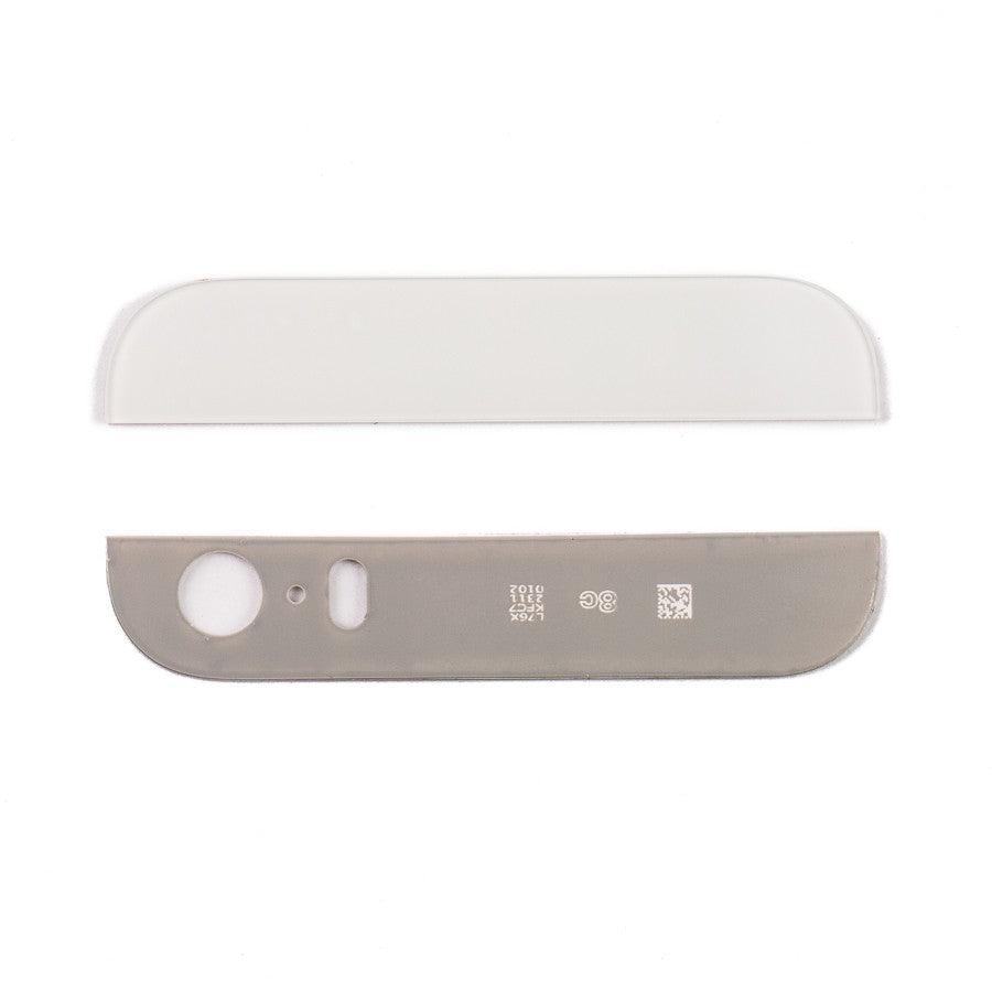 Back Rear Top Bottom Glass for Apple Iphone 5S White