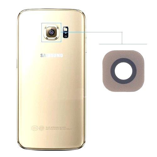 Camera Lens Glass for Samsung Galaxy S6 G920 S6 Edge G925 Gold - EGFix