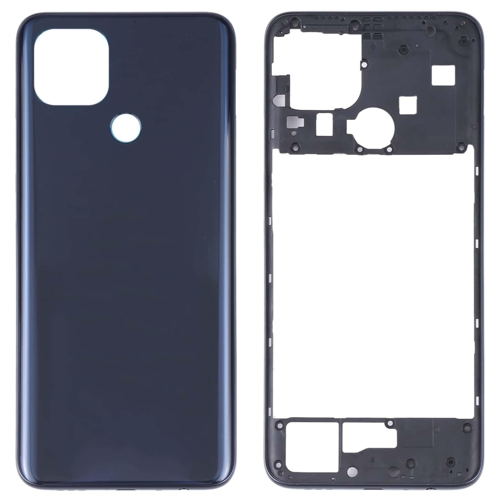 Complete Housing Body for Oppo A15 Black with Side Keys and Camera Lens Module - EGFix