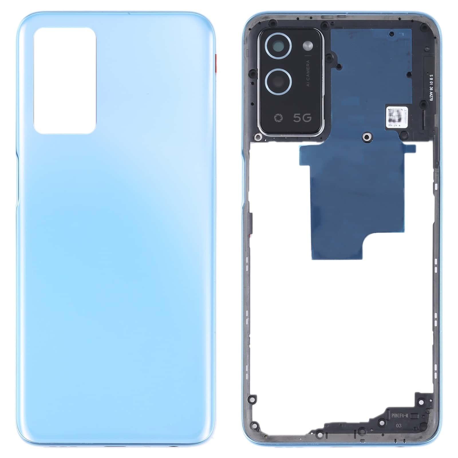 Complete Housing Body for Oppo A56 5G Blue with Side Keys and Camera Lens Module - EGFix