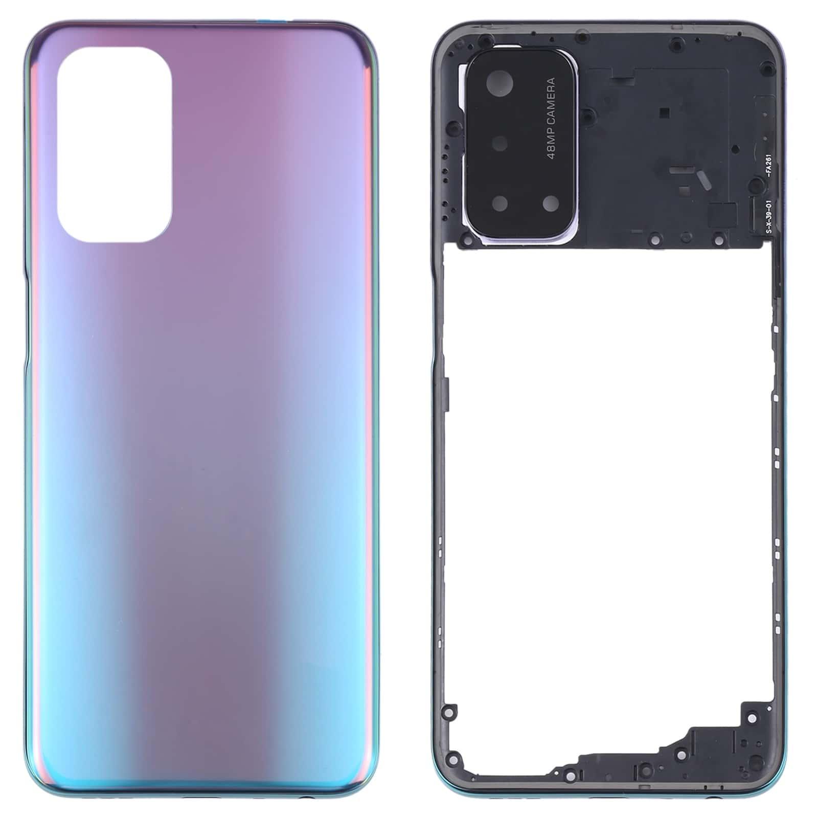 Complete Housing Body for Oppo A74 5G Blue with Side Keys and Camera Lens Module - EGFix