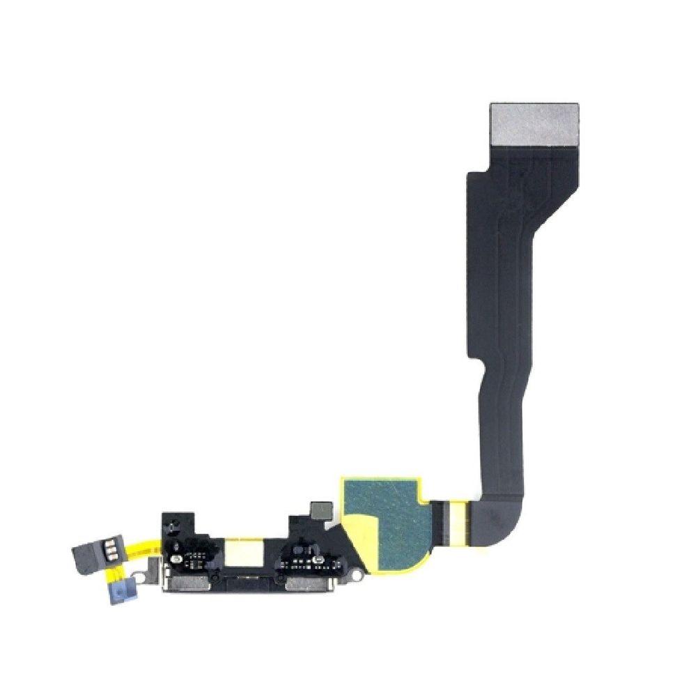 Dock Charging Connector Flex Cable for Apple Iphone 4 Black - EGFix