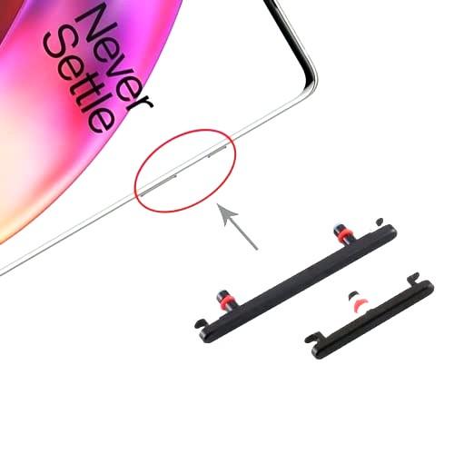 External Outer Power Volume Buttons Side Keys for Oneplus 8 Black - EGFix