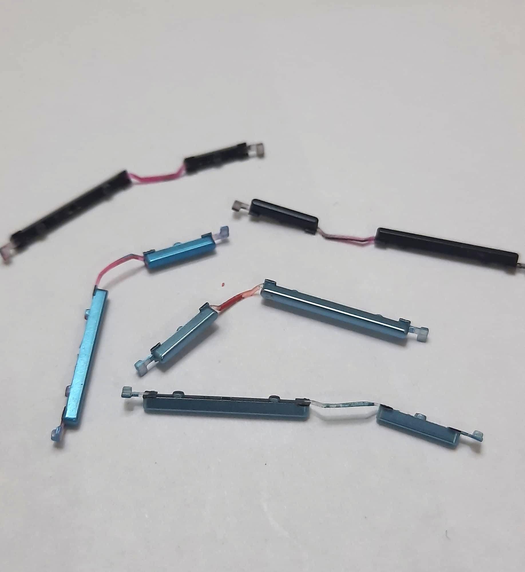 External Outer Power Volume Buttons Side Keys for Realme C25Y Silver - EGFix