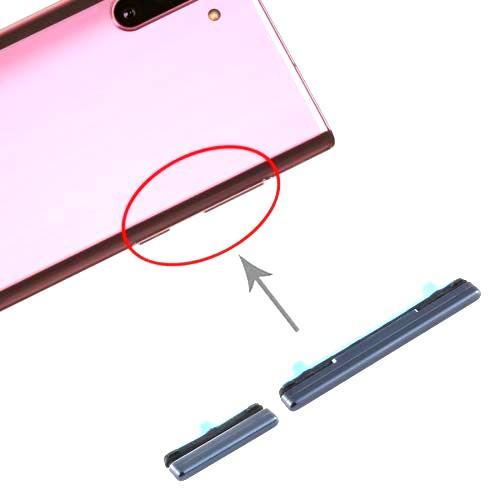 External Outer Power Volume Buttons Side Keys for Samsung Galaxy S21 Black - EGFix