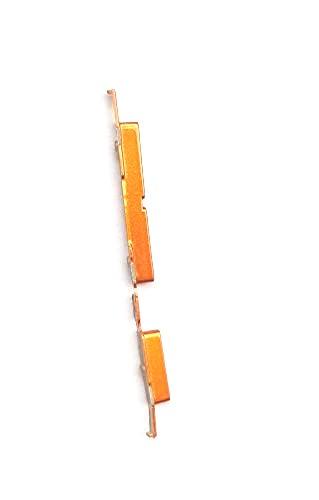 External Outer Power Volume Buttons Side Keys for Tecno Spark 7 Air KD7 Orange - EGFix