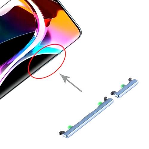 External Outer Power Volume Buttons Side Keys for Xiaomi Mi 10 Lite 5G Blue - EGFix