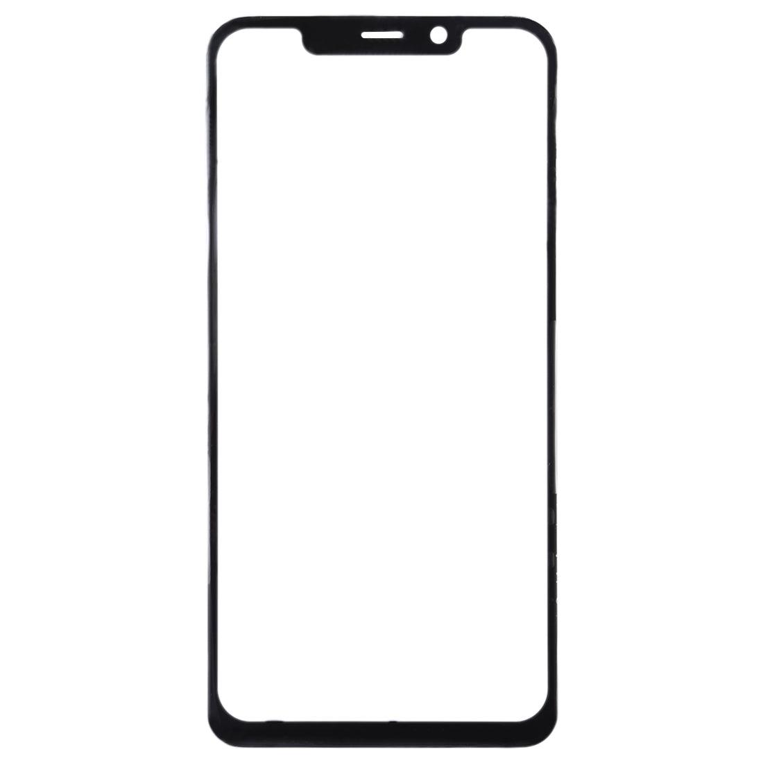 Front Glass Touch Screen for Motorola Moto One Power Black - EGFix