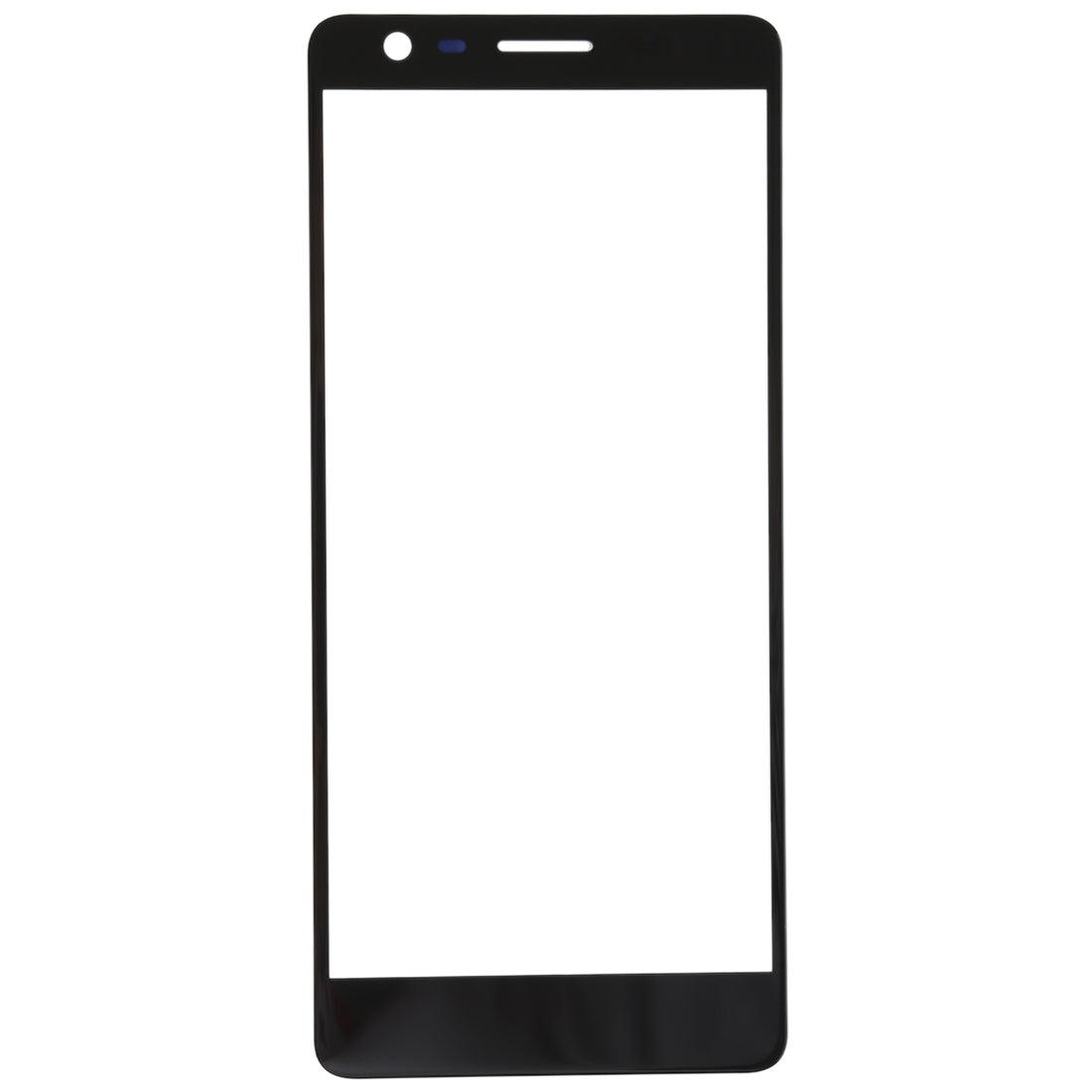 Front Glass Touch Screen for Nokia 3.1 Black - EGFix