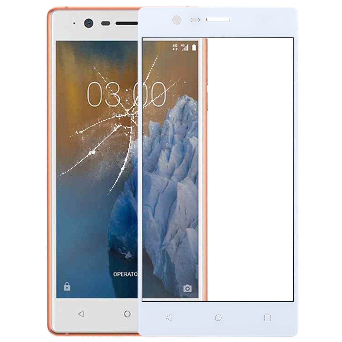 Front Glass Touch Screen for Nokia 3 White - EGFix