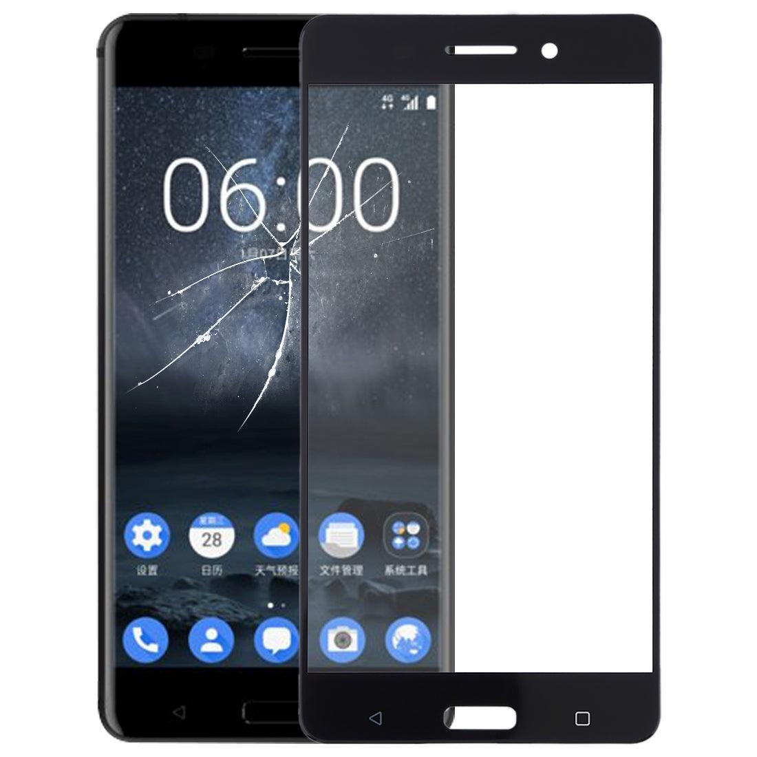Front Glass Touch Screen for Nokia 6 Black - EGFix