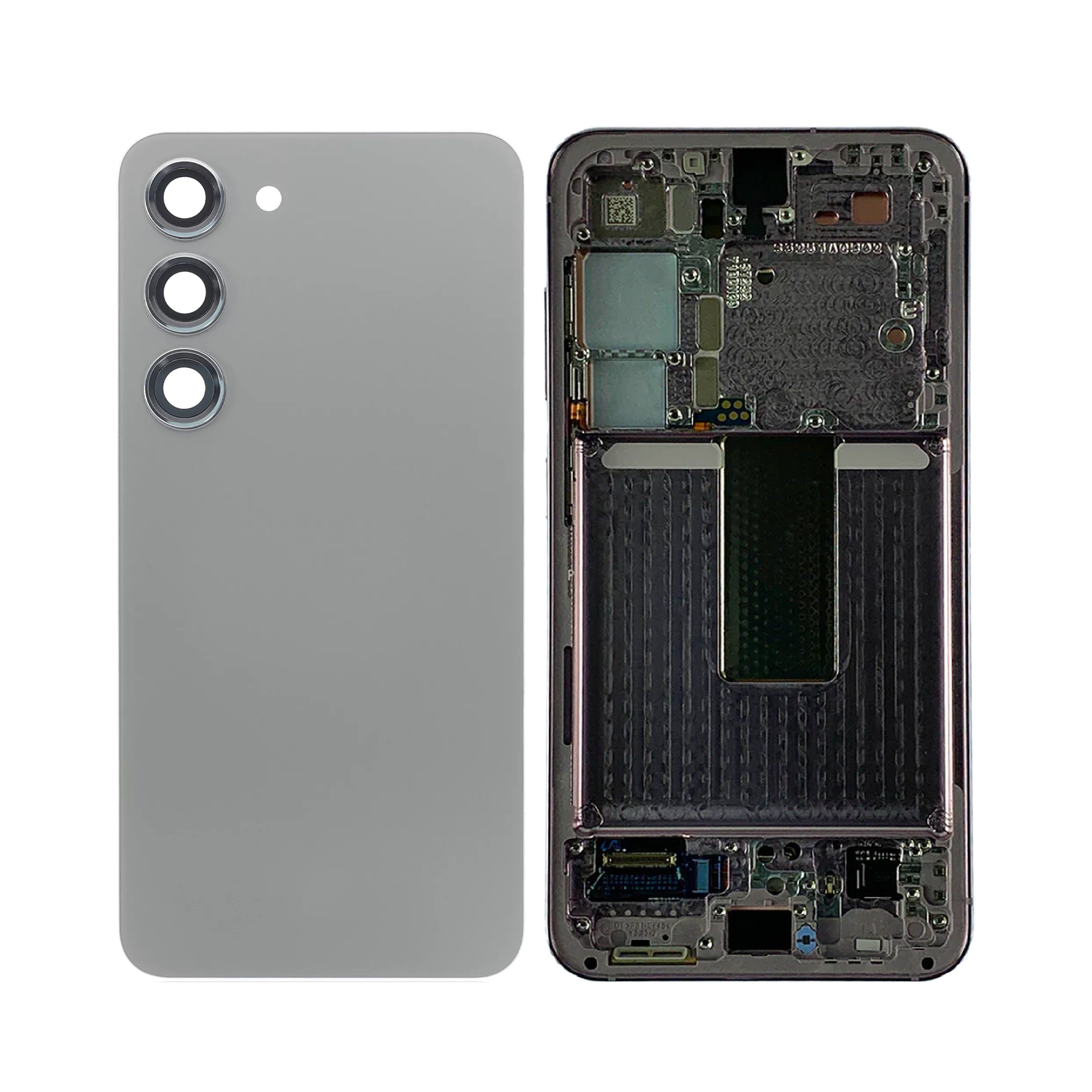 Housing Body for Samsung Galaxy S23 Green Back Glass Panel LCD Frame - EGFix