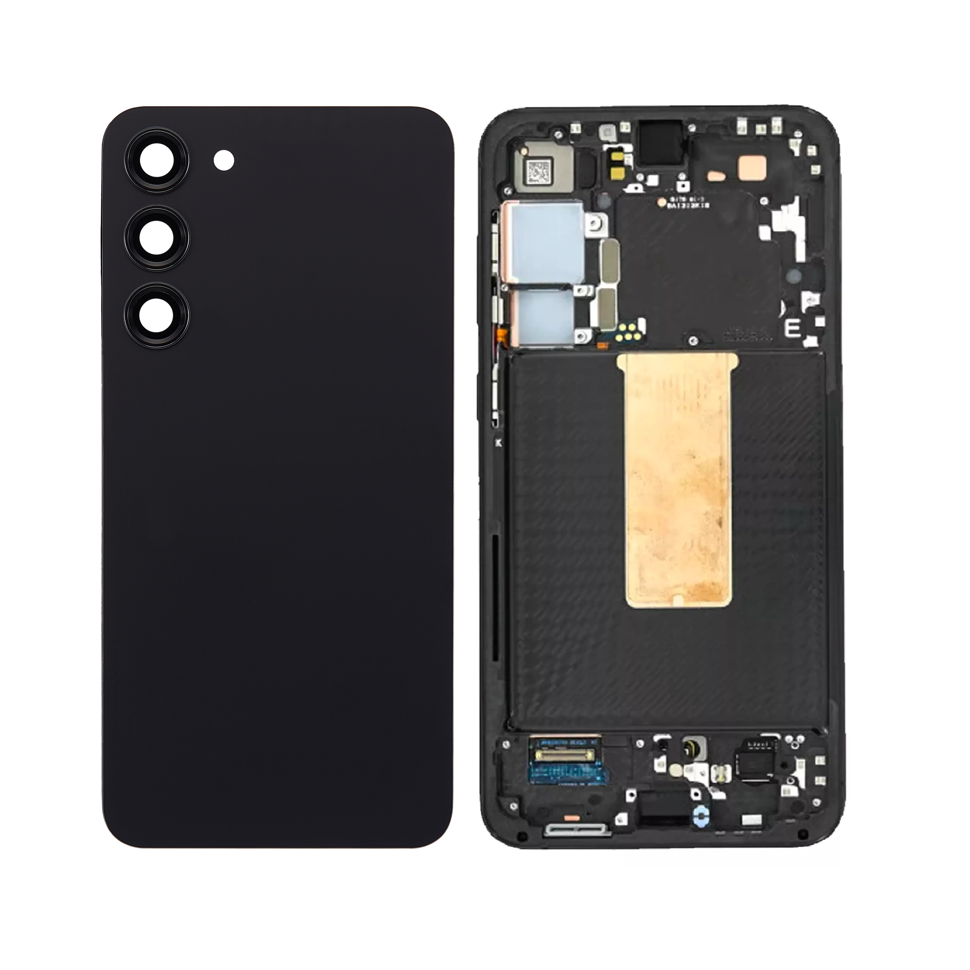 Housing Body for Samsung Galaxy S23 Plus Black Back Glass Panel LCD Frame - EGFix