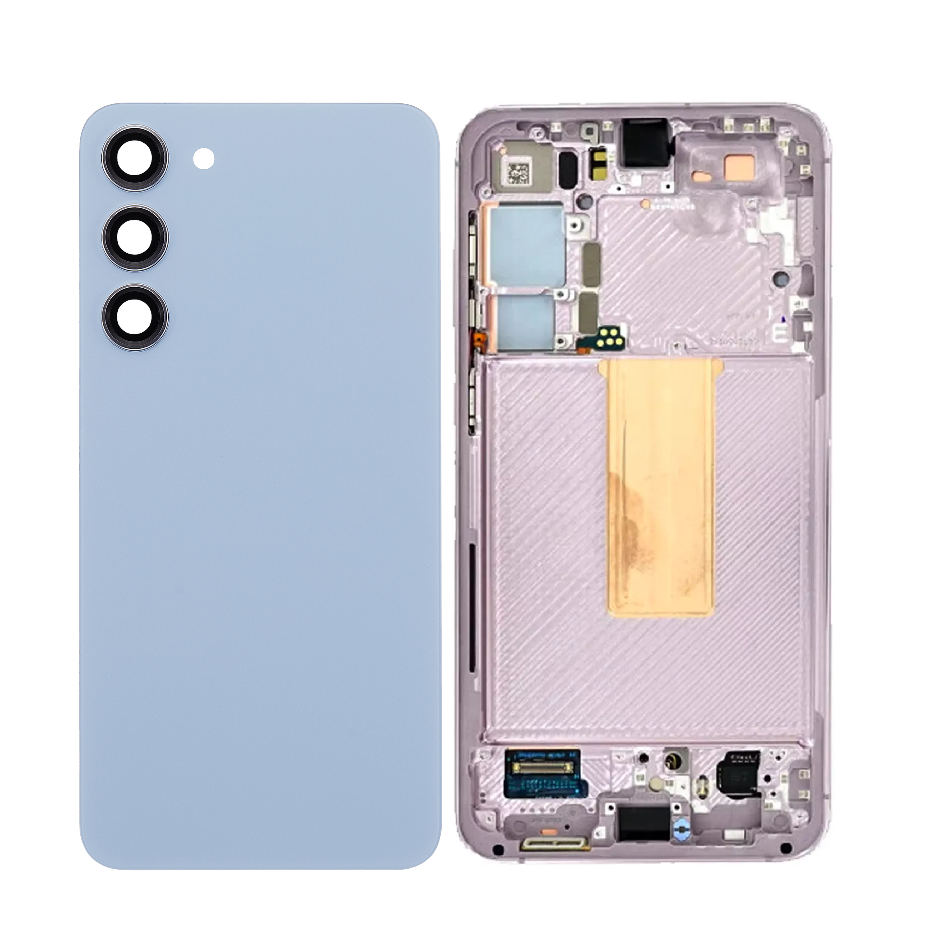 Housing Body for Samsung Galaxy S23 Plus Blue Back Glass Panel LCD Frame - EGFix